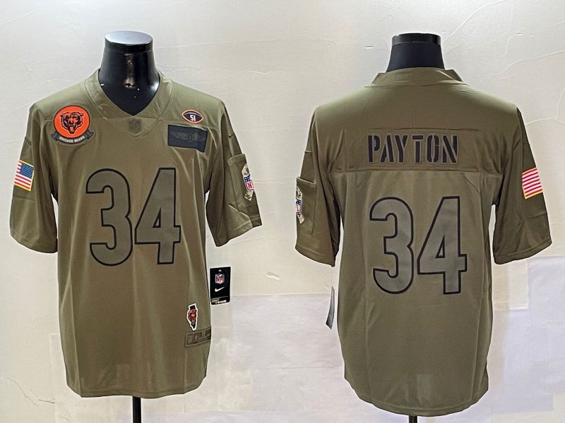 Men Chicago Bears #34 Payton Green 2024 Nike Limited NFL Jersey style 01083->oakland raiders->NFL Jersey